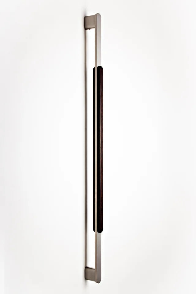 SG-126 Türgriff Edelstahl Holzeinlage – Detailansicht