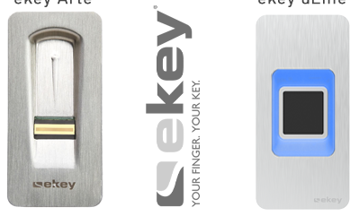 ekey Arte und ekey dLine Fingerabdrucksensoren im Vergleich